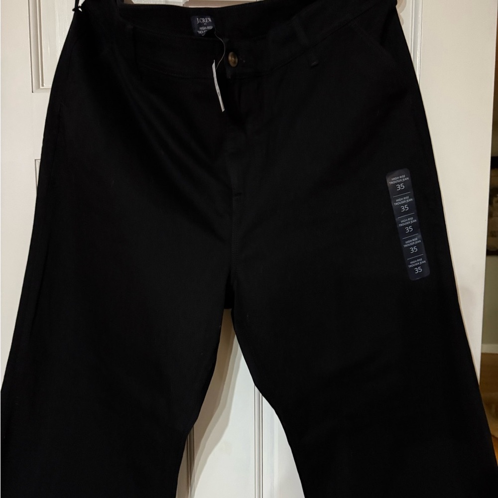 J. Crew Charcoal High-Rise Trousers